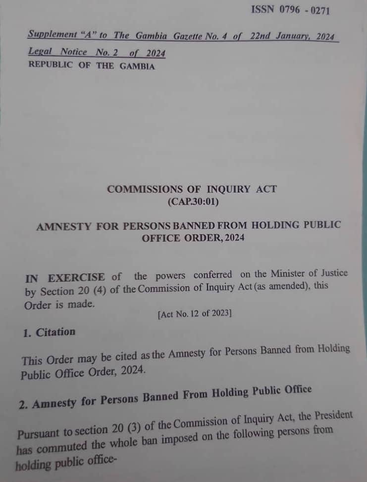 Commission of Inquiry Act